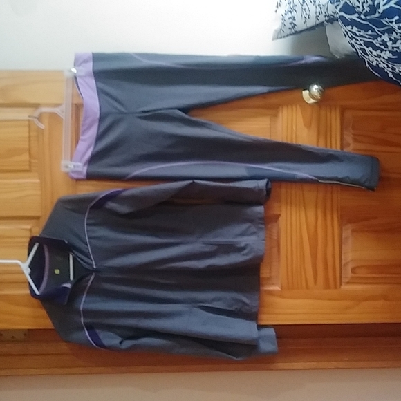 Xersion Other - Gray and Purple Athletic Set Medium